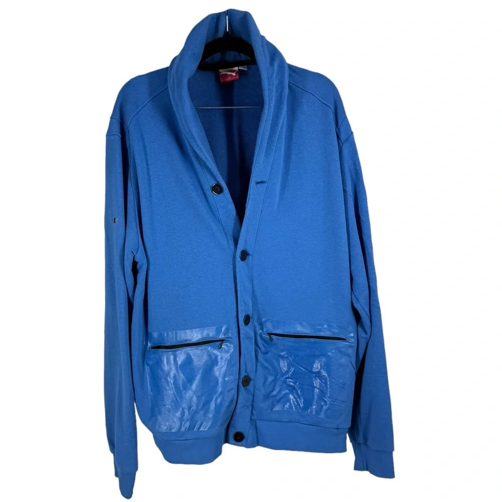 XXL Puma Mini Cooper collab sweatshirt cardigan with hidden hood